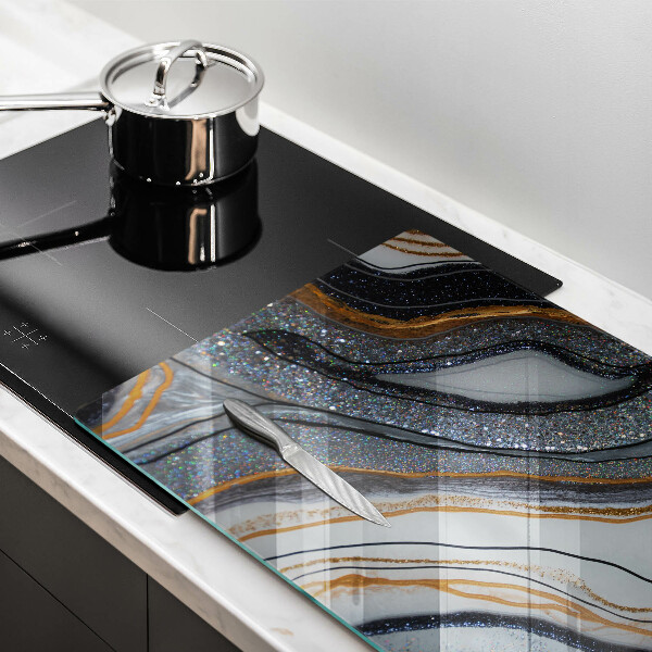 Kokkärlskydd elegant sten med guld