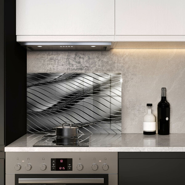 Spisskyddsplatta elegant 3D metallstruktur