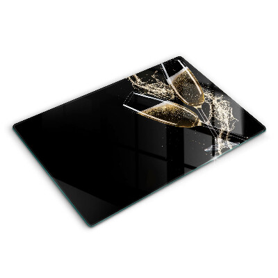 Kokkärlskydd elegant Glas champagne