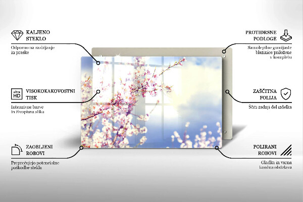 Kokkärlskydd elegant Blommande träd