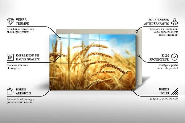 Kokkärlskydd elegant Öron av spannmål i fältet