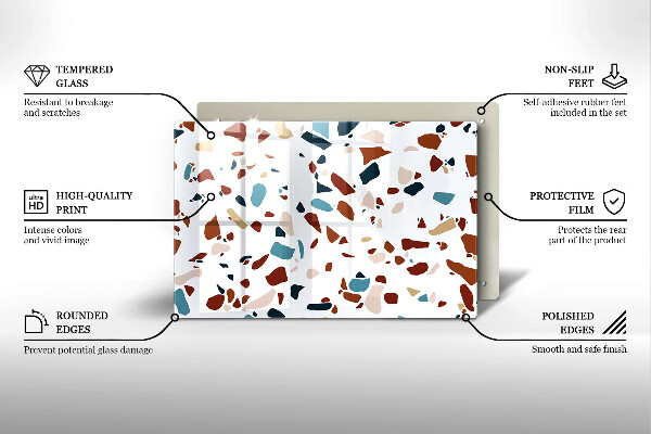 Kokkärlskydd elegant Dekorativ sten