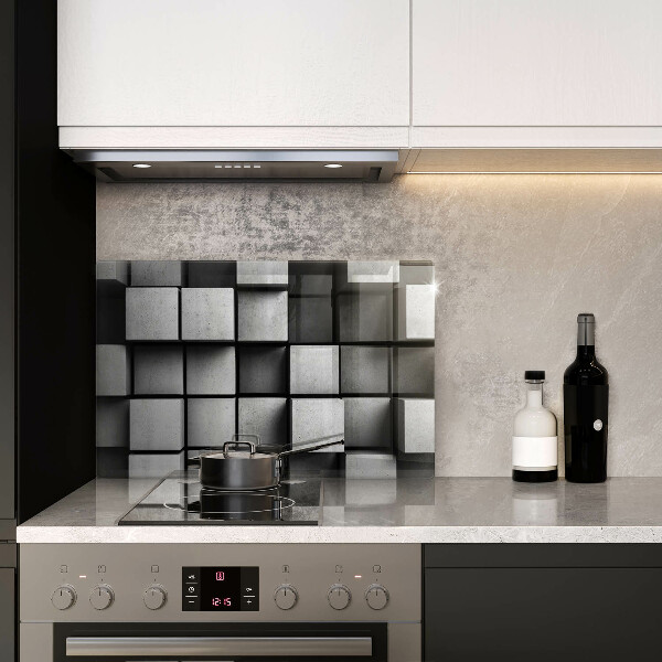 Skydd för induktionsspis elegant 3D geometri bakgrund