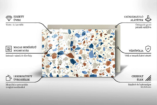 Skydd för induktionsspis elegant Dekorativt stengods