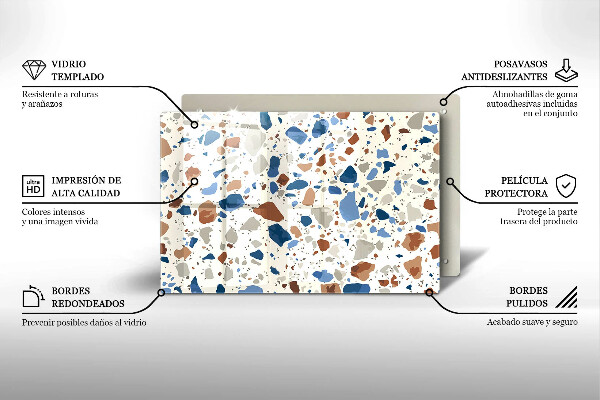 Skydd för induktionsspis elegant Dekorativt stengods