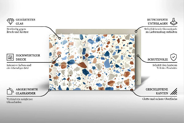 Skydd för induktionsspis elegant Dekorativt stengods