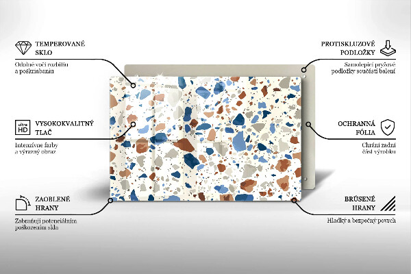 Skydd för induktionsspis elegant Dekorativt stengods