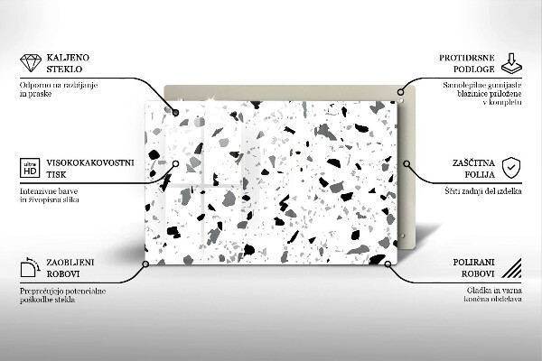 Skydd för induktionsspis elegant Dekorativt stengods