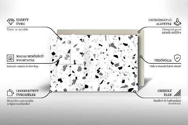 Skydd för induktionsspis elegant Dekorativt stengods