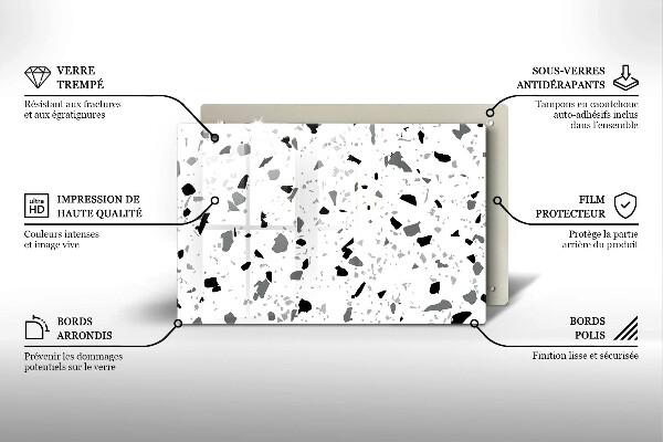 Skydd för induktionsspis elegant Dekorativt stengods