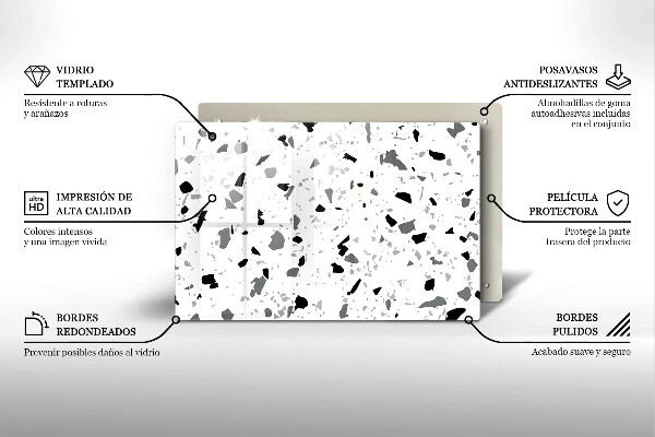 Skydd för induktionsspis elegant Dekorativt stengods