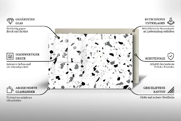 Skydd för induktionsspis elegant Dekorativt stengods