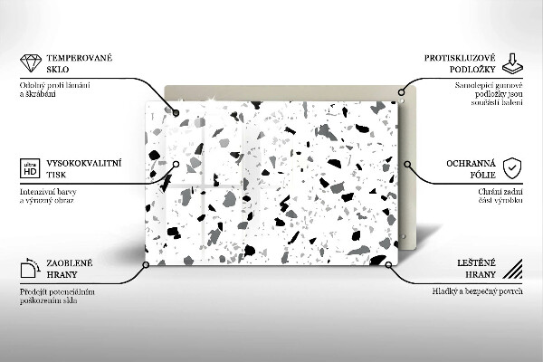 Skydd för induktionsspis elegant Dekorativt stengods