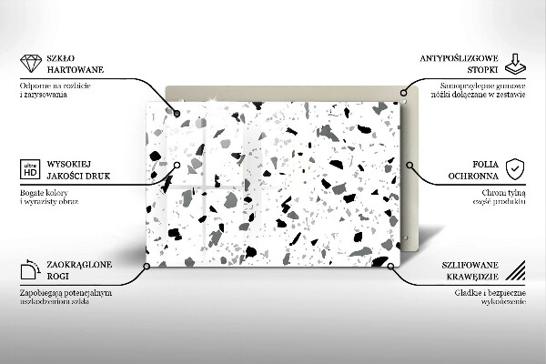 Skydd för induktionsspis elegant Dekorativt stengods