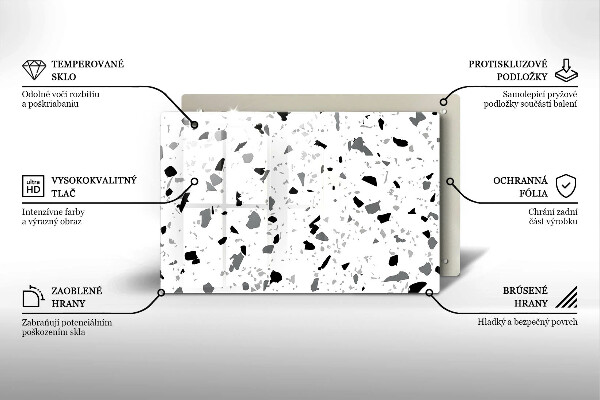 Skydd för induktionsspis elegant Dekorativt stengods