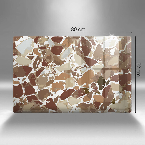 Skydd för induktionsspis elegant Sten dekorativa fläckar