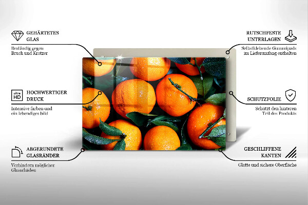 Skydd för induktionsspis elegant Orange frukt