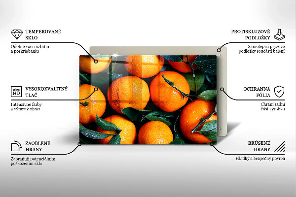 Skydd för induktionsspis elegant Orange frukt