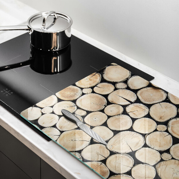 Spisskyddsplatta elegant Trästammar