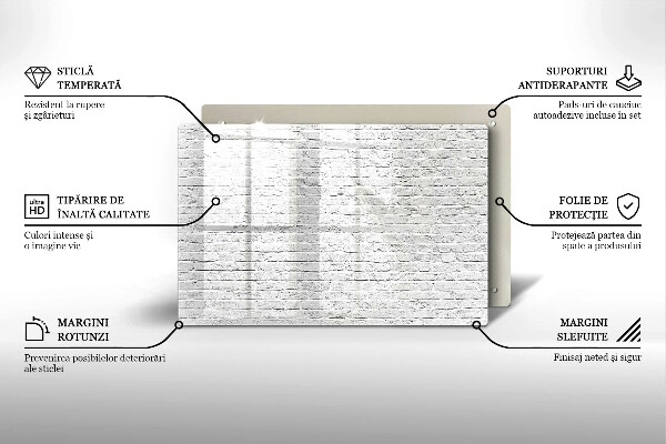 Spisskyddsplatta elegant Tegelvägg