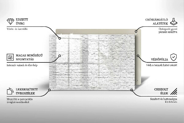 Spisskyddsplatta elegant Tegelvägg