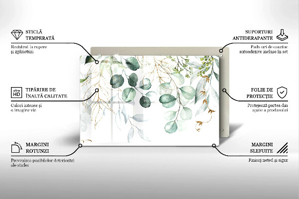 Kokkärlskydd elegant Målade växter