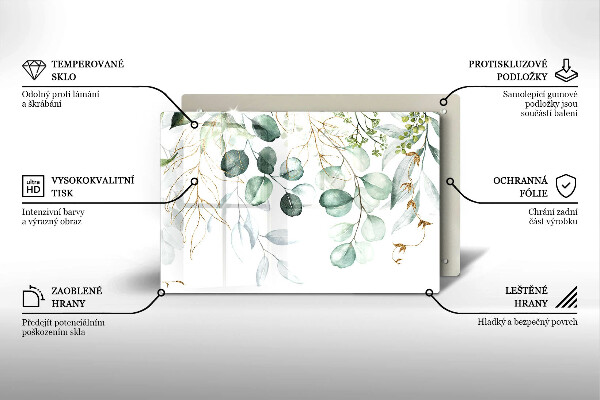 Kokkärlskydd elegant Målade växter