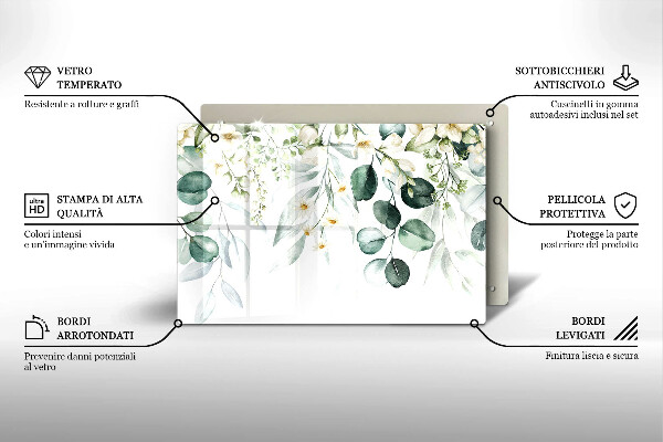 Kokkärlskydd elegant Akvarellväxter