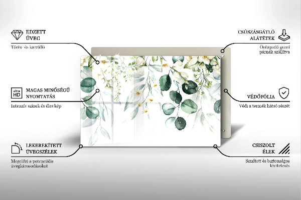 Kokkärlskydd elegant Akvarellväxter