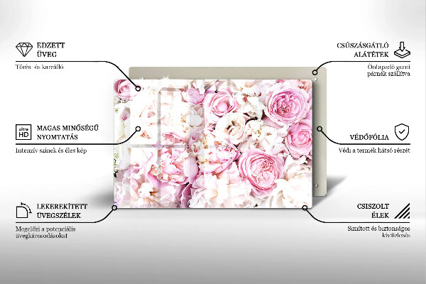 Kokkärlskydd elegant Pionbukett