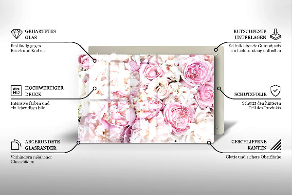 Kokkärlskydd elegant Pionbukett