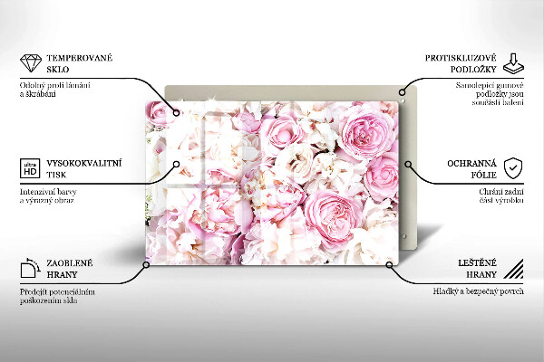 Kokkärlskydd elegant Pionbukett