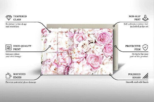 Kokkärlskydd elegant Pionbukett