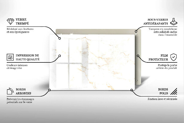 Kokkärlskydd elegant Elegant marmorsten