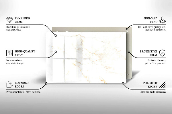 Kokkärlskydd elegant Elegant marmorsten