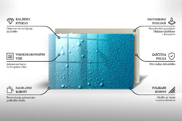 Kokkärlskydd elegant Vattendroppar