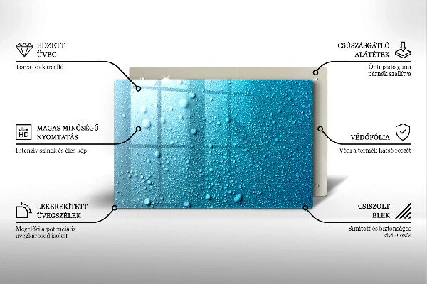 Kokkärlskydd elegant Vattendroppar