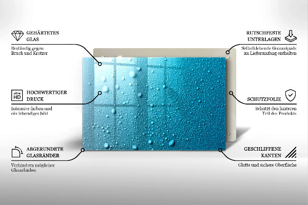 Kokkärlskydd elegant Vattendroppar