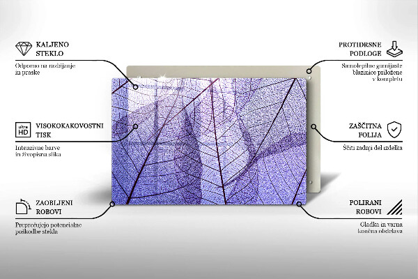 Kokkärlskydd elegant Blad med ådror