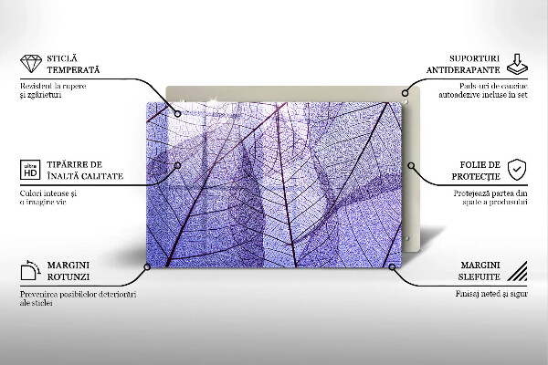 Kokkärlskydd elegant Blad med ådror
