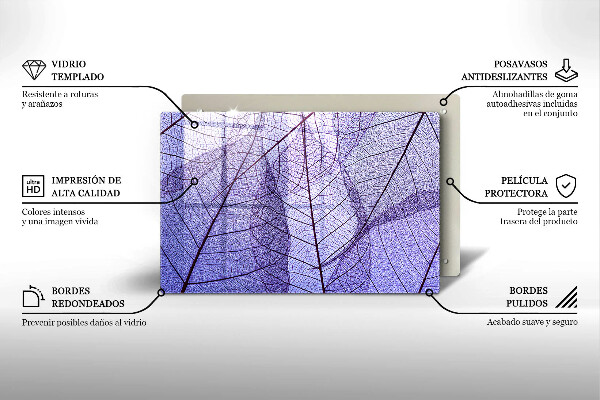 Kokkärlskydd elegant Blad med ådror
