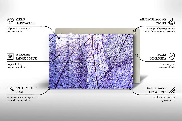 Kokkärlskydd elegant Blad med ådror