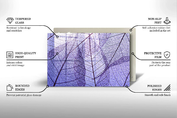 Kokkärlskydd elegant Blad med ådror