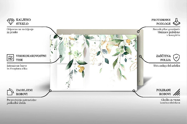 Kokkärlskydd elegant Akvarell blad