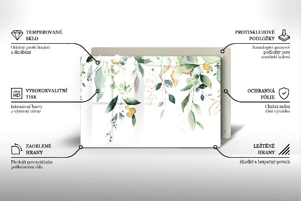 Kokkärlskydd elegant Akvarell blad