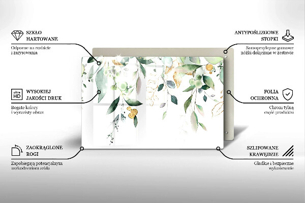 Kokkärlskydd elegant Akvarell blad