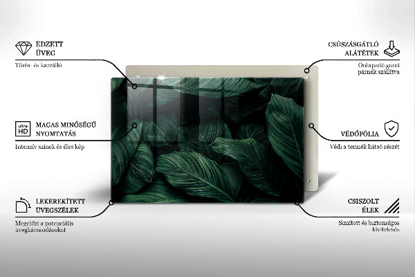 Kokkärlskydd elegant Mörka löv