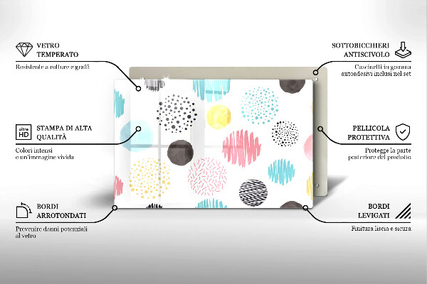 Kokkärlskydd elegant Målade former