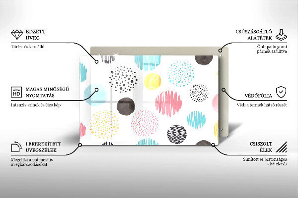 Kokkärlskydd elegant Målade former