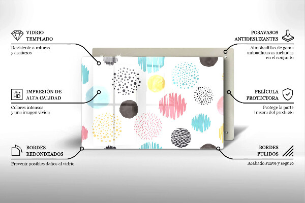 Kokkärlskydd elegant Målade former